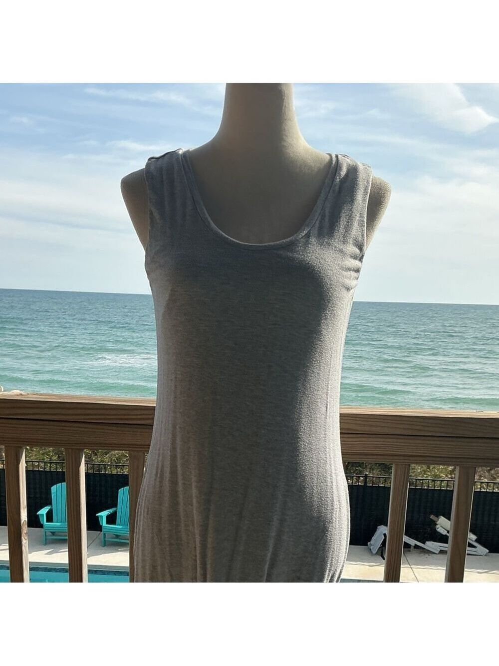 Soma Light Gray Midi Dress - Picture 3 of 10